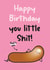 Rude Birthday Card - Poo - Happy Birthday You Little Shit created by Twisted Haggis