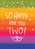LGBT Rainbow - wedding engagement card created by Fox Card Co