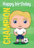 Cute England football birthday card for girls created by essjay