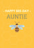 Happy Bumblebee Birthday Card for Auntie created by ERC Design