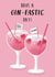 Gin-fastic Birthday Card created by Sophie Kent Illustration
