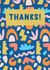 Modern Thank You Abstract Typography Card created by Jive Prints