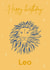 Leo Lion August Birthday Card created by Sarah Stephenson