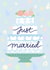 Just Married - Wedding Cake Card created by Jessie Maeve Studio