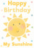 My Sunshine Birthday Card for Kids created by Rainbow Bee Creations