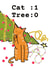 Cat Destroys Christmas Tree - Cat - From The Cat - Funny - Ruined Tree - Ginger Cat - Christmas Card created by suzcreate