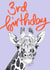 Children's 3rd Birthday Giraffe Card created by DaphneRosa