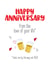 funny wedding anniversary beer lover card created by Silly Prints