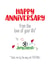 Funny Anniversary card for football fan or player created by Silly Prints
