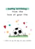 Funny Birthday card for your husband or wife that loves their football created by Silly Prints