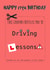 Happy 17th Birthday Card Driving Lessons Coupon  created by Kate and Co