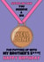 Sister-in-law Funny Well Done Medal Birthday Card 1001 created by @Cupsie's Creations