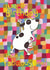 Patchwork Pup Dancing Birthday Card created by Aimee Beaven