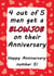 Blowjob Anniversary card for him created by Jolly Ginger Cards