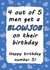 Blowjob birthday card for him created by Jolly Ginger Cards