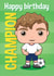 Cute England football birthday card for boys 1001 created by essjay