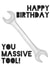 Massive tool, spanner birthday card created by Little Prints Fred Designs