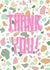 Thank you terrazzo in bubblegum pink created by Feline Good