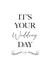 Wedding Day Celebrations - Simple typography card created by Imprint Imagery