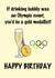 Olympic themed birthday card for a champagne or prosecco lover! created by Shore Designs
