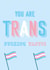 Transtastic Trans Pride Card created by Kai Jed Creative