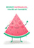 Cute Friendship Watermelon Card created by Cristina Stashkevich