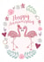 Flamingo Lovers, Anniversary Card created by Samantha Hart