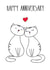  Cute anniversary card with cats. created by Eli&Mama
