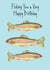 Fishing Rainbow Trout Birthday Card created by Laura Stanley Designs