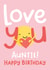 Love You Auntie Birthday Card created by Macie Dot Doodles