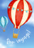 Bon Voyage Hot Air Balloon Leaving Card created by Annie Moon 