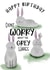 Don't worry about the Grey Hares Birthday Card created by The Arty Apples Limited