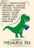 Dinosaur Thesaurus Congratulations Card created by Pottsy Prints