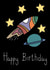 Space happy birthday card created by Prints By Natasha Cole