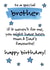 Cheeky favourite child birthday card for brother created by Oh You Know Aaron
