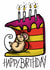 Mouse Cake Birthday Card  created by Doodle Greets