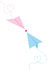 Cute Paper Plane Anniversary Card / Valentines Day Card / Just Because Card created by Violet Owen Designs