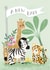 Cute New Baby jungle card created by Paper Valley Design Studio