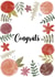 Pretty Floral Congratulations Card created by Becky D Designs 
