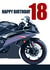Motorbike 18th Birthday Card created by RetroMotion Artwork