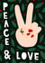 Peace and Love Christmas Wishes created by Lucy Maggie Designs