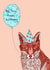 Fox birthday card created by Pearl Illustrations