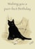 Wishing a Purr-fect Birthday Black Cat created by Art by Disey