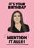 Bethenny Frankel - Real Housewives Of New York Birthday Card created by YOB & YAG