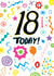 18th birthday today abstract pattern design created by Pencilface