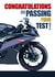 Congratulations on Passing, Motorbike Card created by RetroMotion Artwork