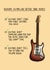 Reasons Guitars Are Better Than People Card created by Becky Wood