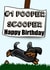 Sausage dog pooper scooper birthday card created by Make It by G