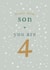 Son 4th Birthday card created by Too Wordy
