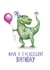 T-Rexellent Birthday created by Citrus Bunn